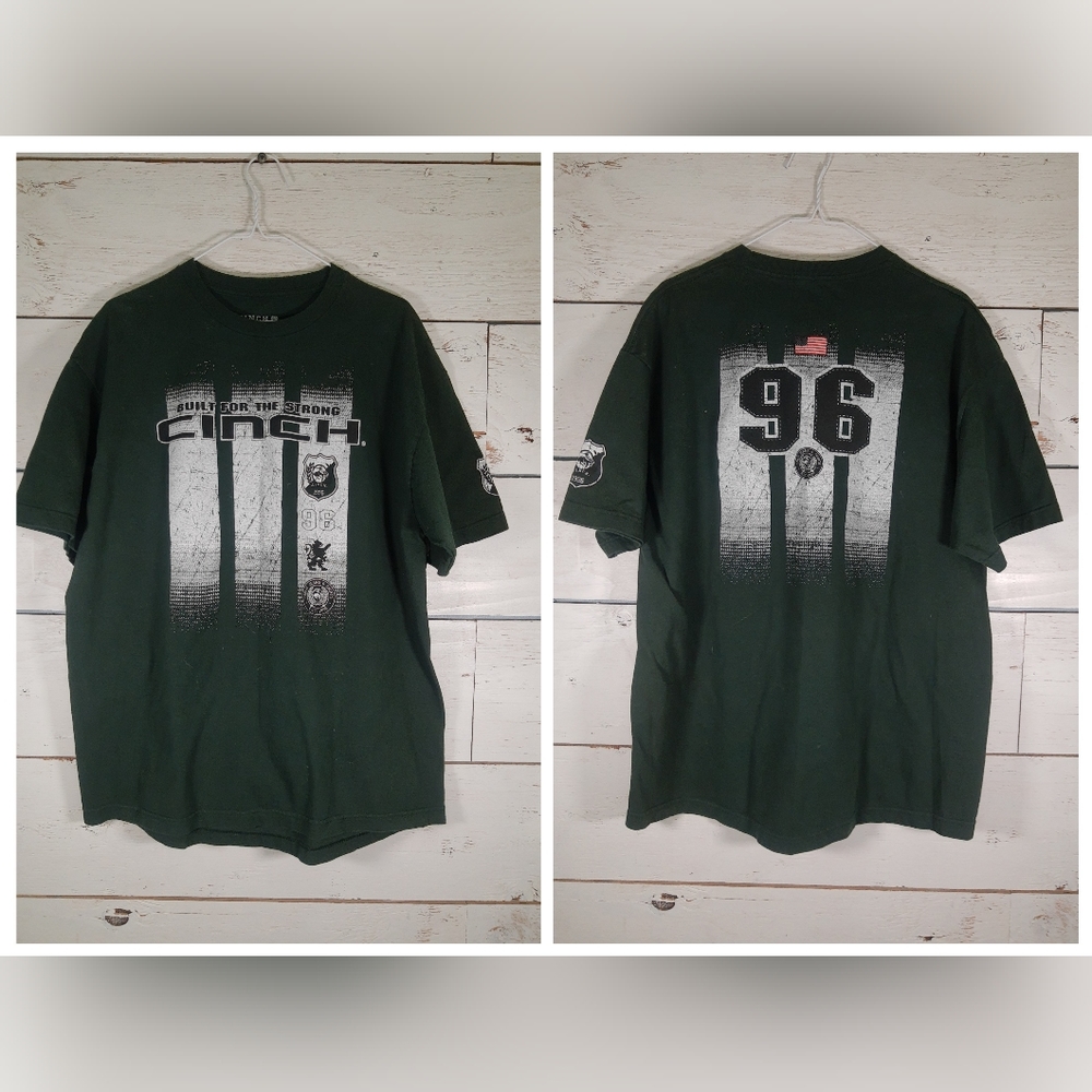 Cinch Men's L Hunter Green Short Sleeve T-shirt